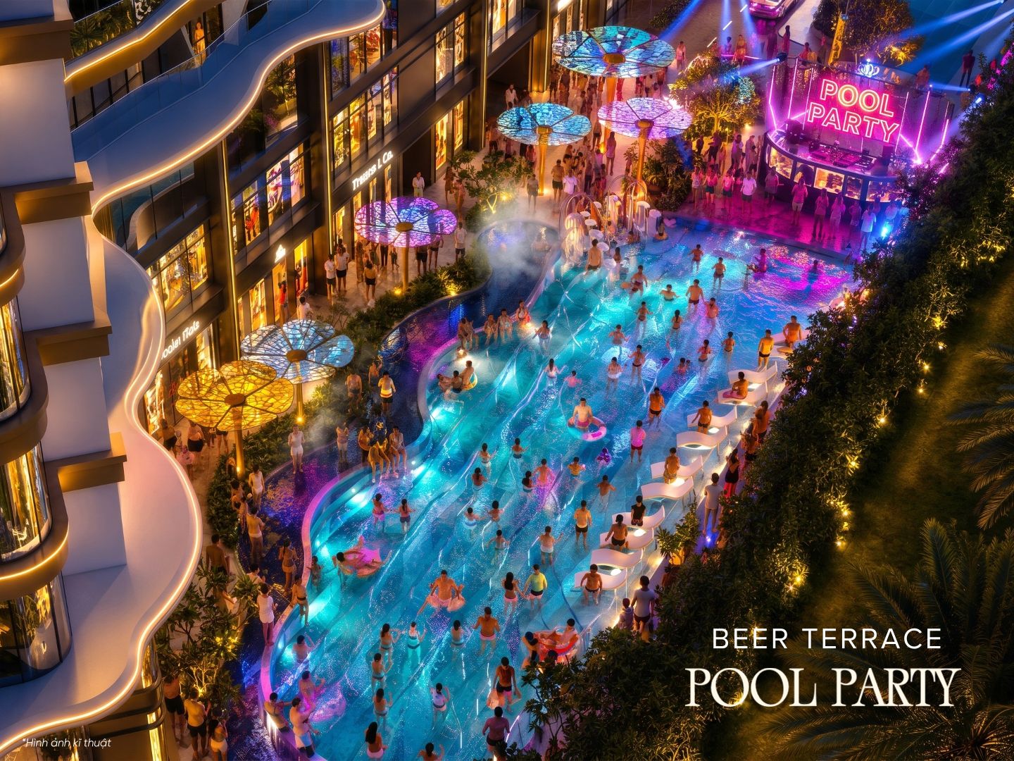 beer terrace pool party